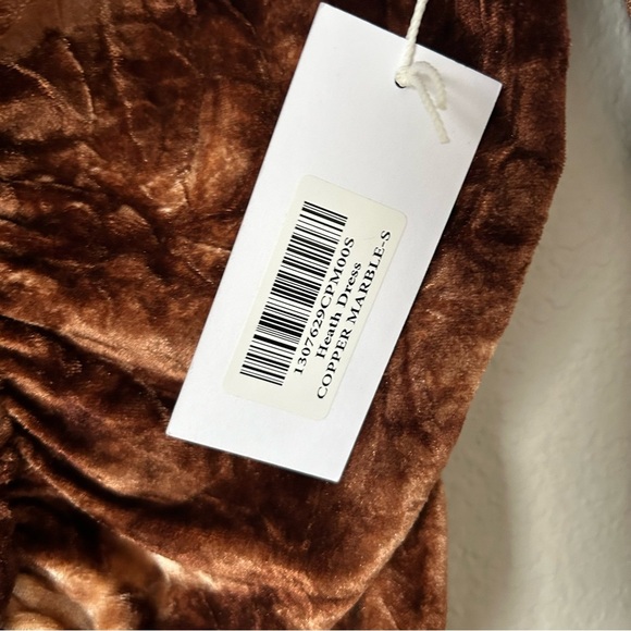 NWT Reformation Heath Dress in Copper Marble - Picture 4 of 6